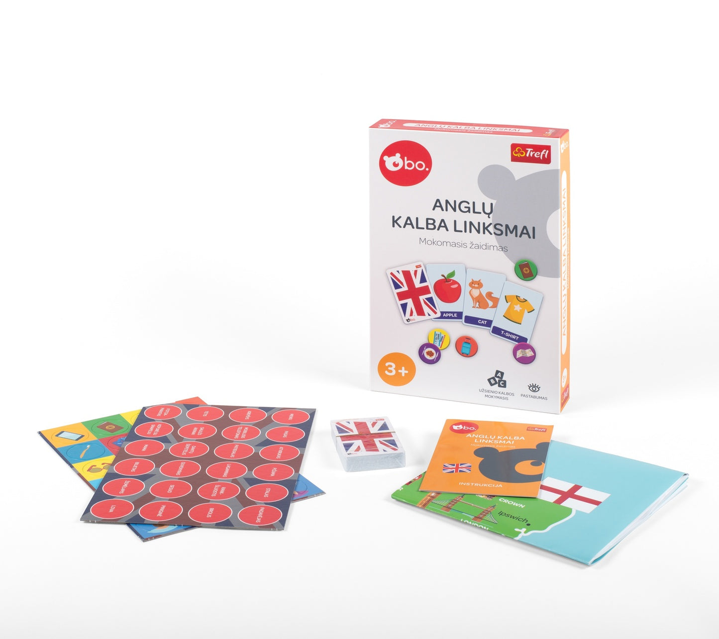 Bo. Educational Board Game "English Is Fun" (In Lithuanian Lang.)