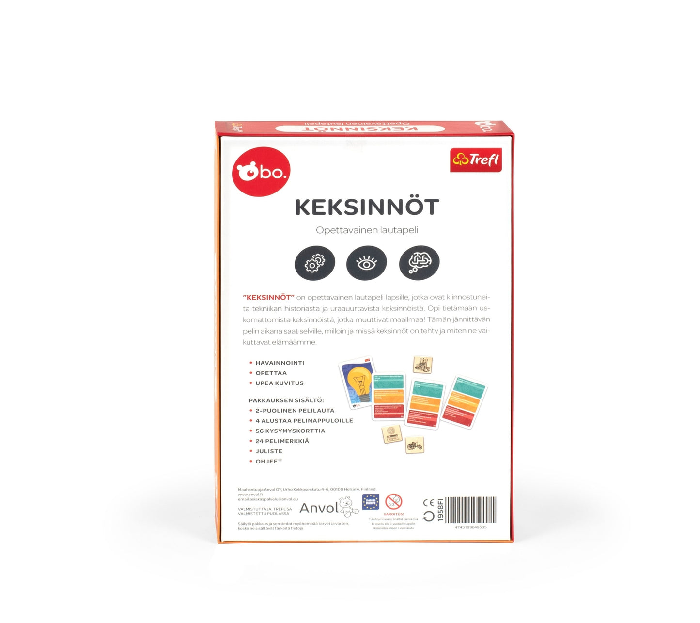 Bo. Educational Board Game "Inventions" (In Finnish Lang.)