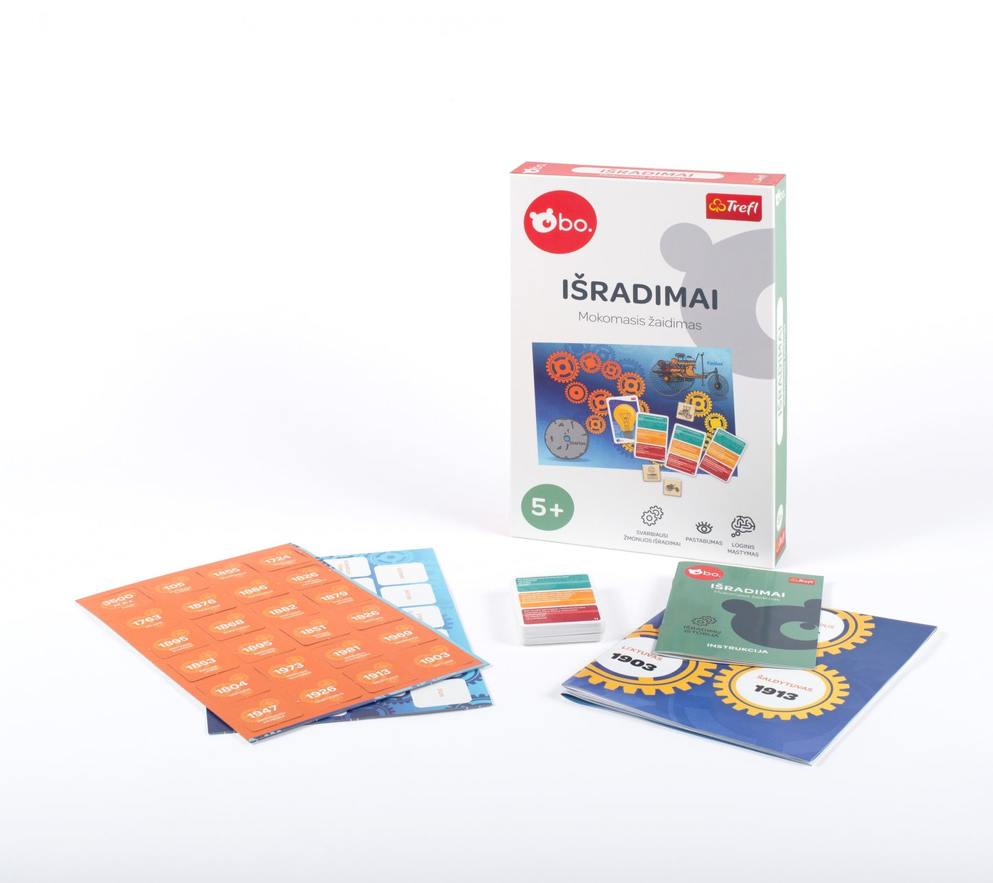 Bo. Educational Board Game "Inventions" (In Lithuanian Lang.)