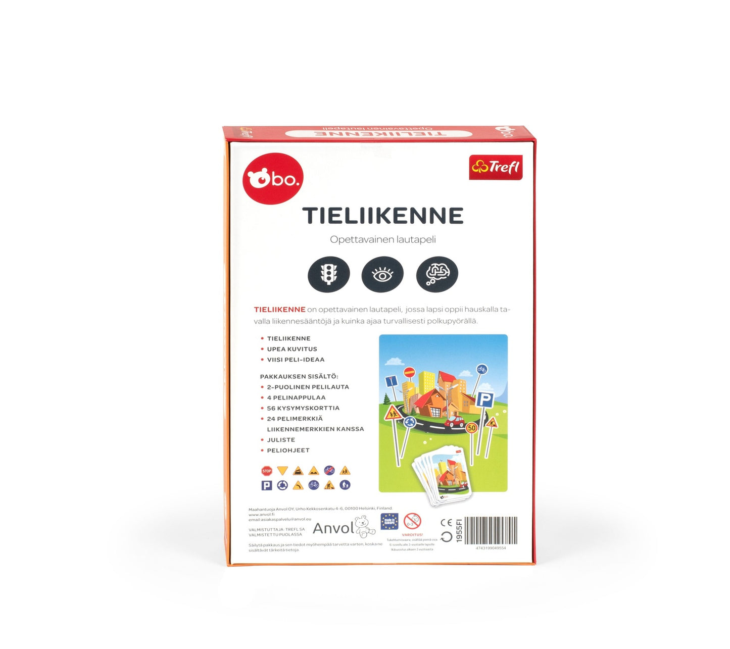 Bo. Educational Board Game "Road Traffic" (In Finnish Lang.)
