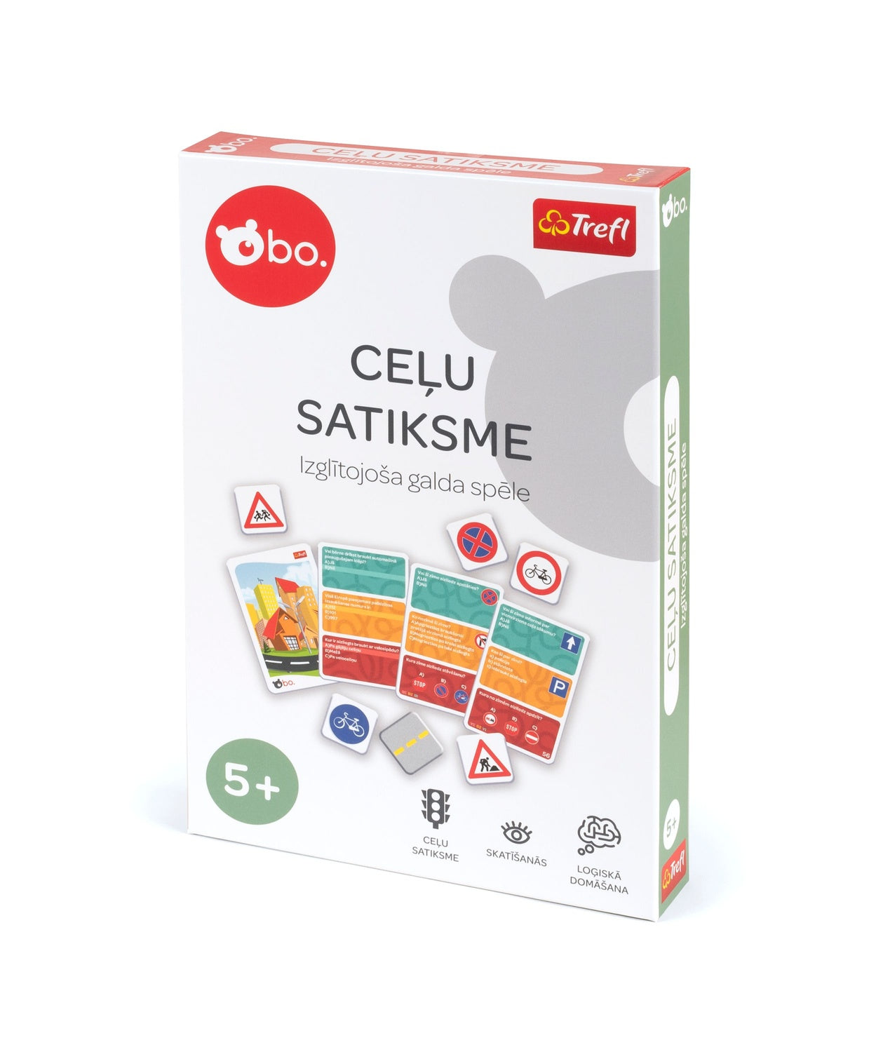 Bo. Educational Board Game "Road Traffic" (In Latvian Lang.)