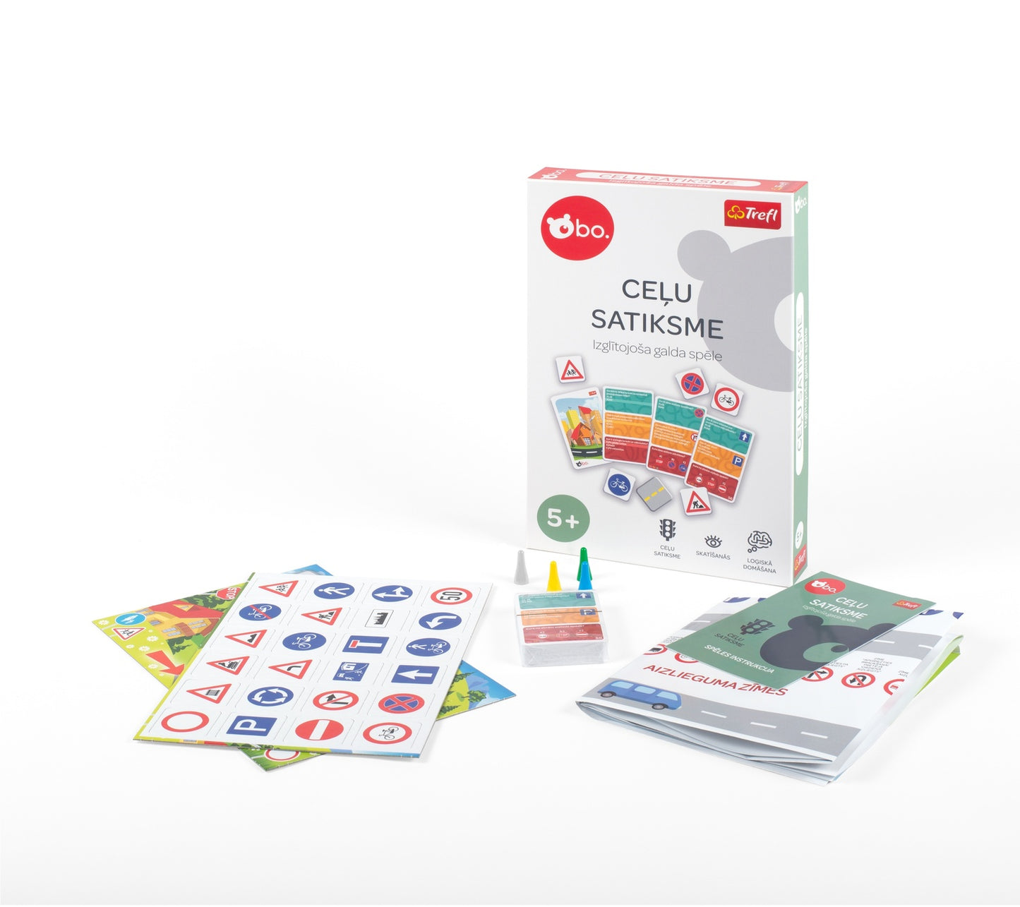 Bo. Educational Board Game "Road Traffic" (In Latvian Lang.)