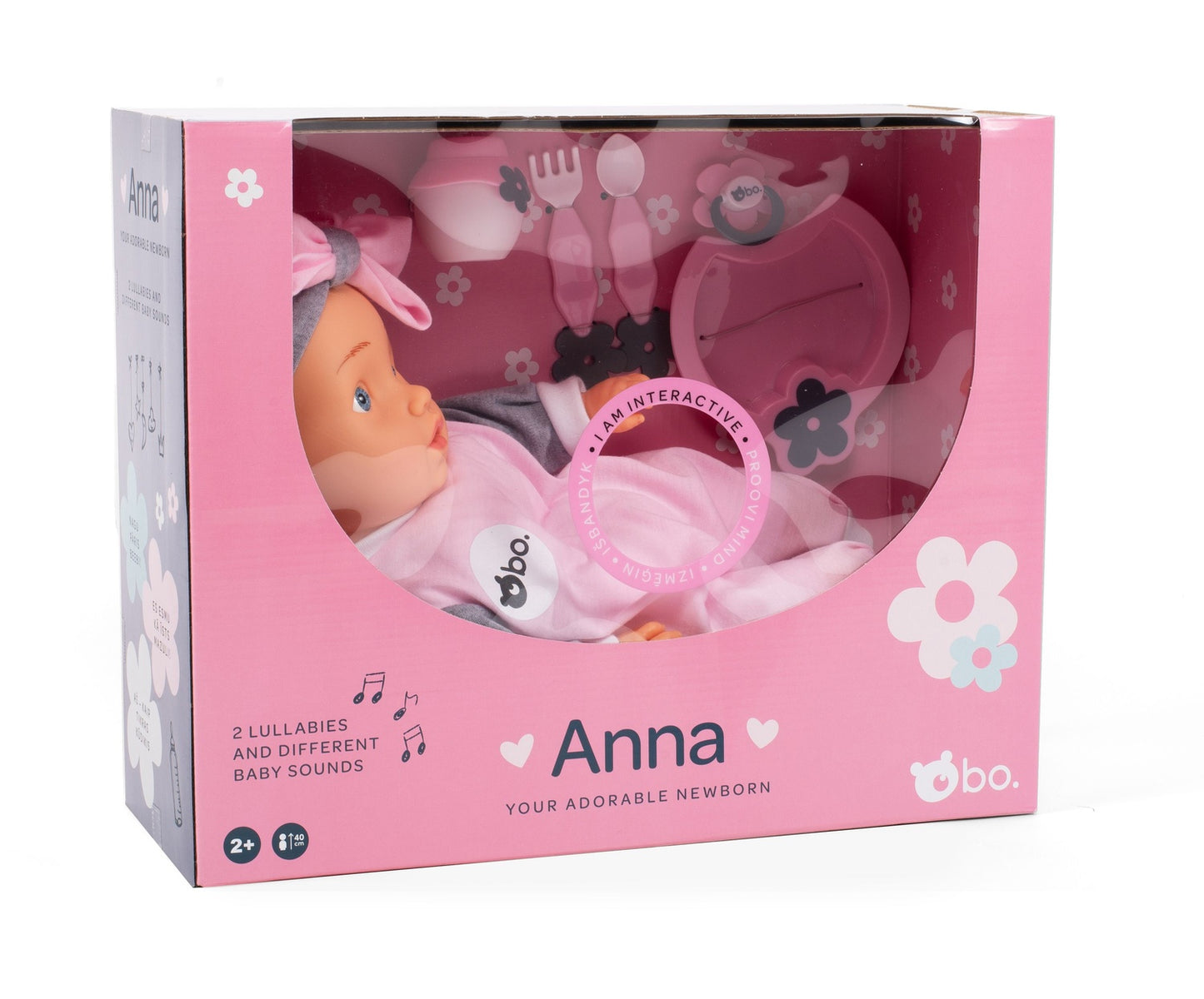 Bo. Interactive Baby Doll Anna, 42 Cm