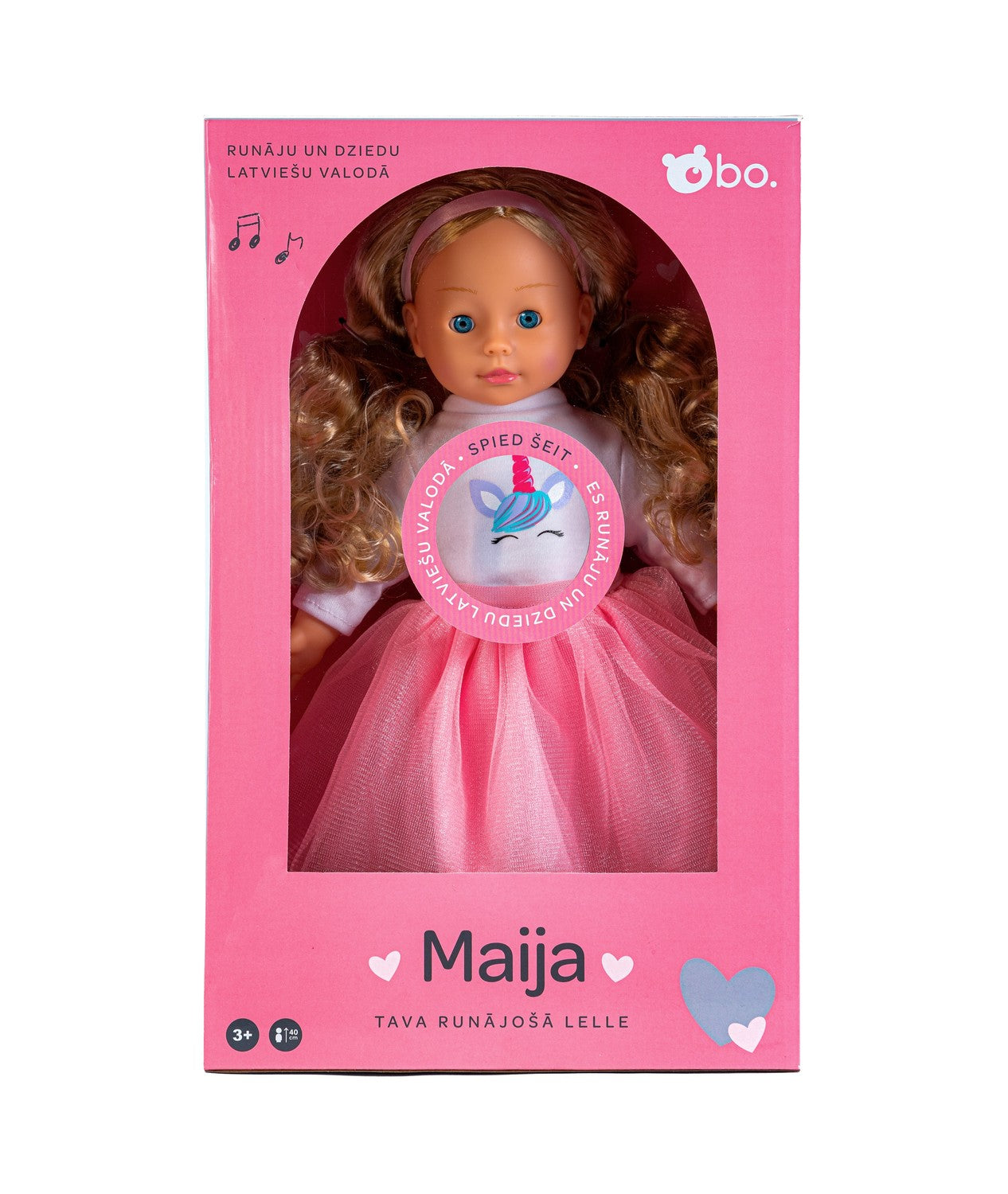 Bo. Interactive Doll "Maija" (Speaks Latvian Language), 40 Cm