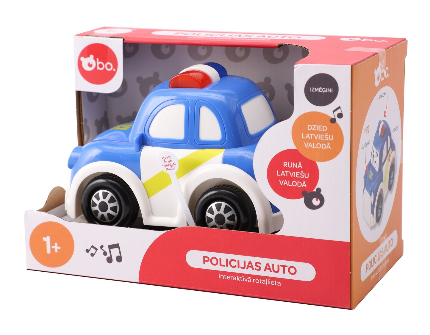 Bo. Interactive Police Car (Latvian Language)
