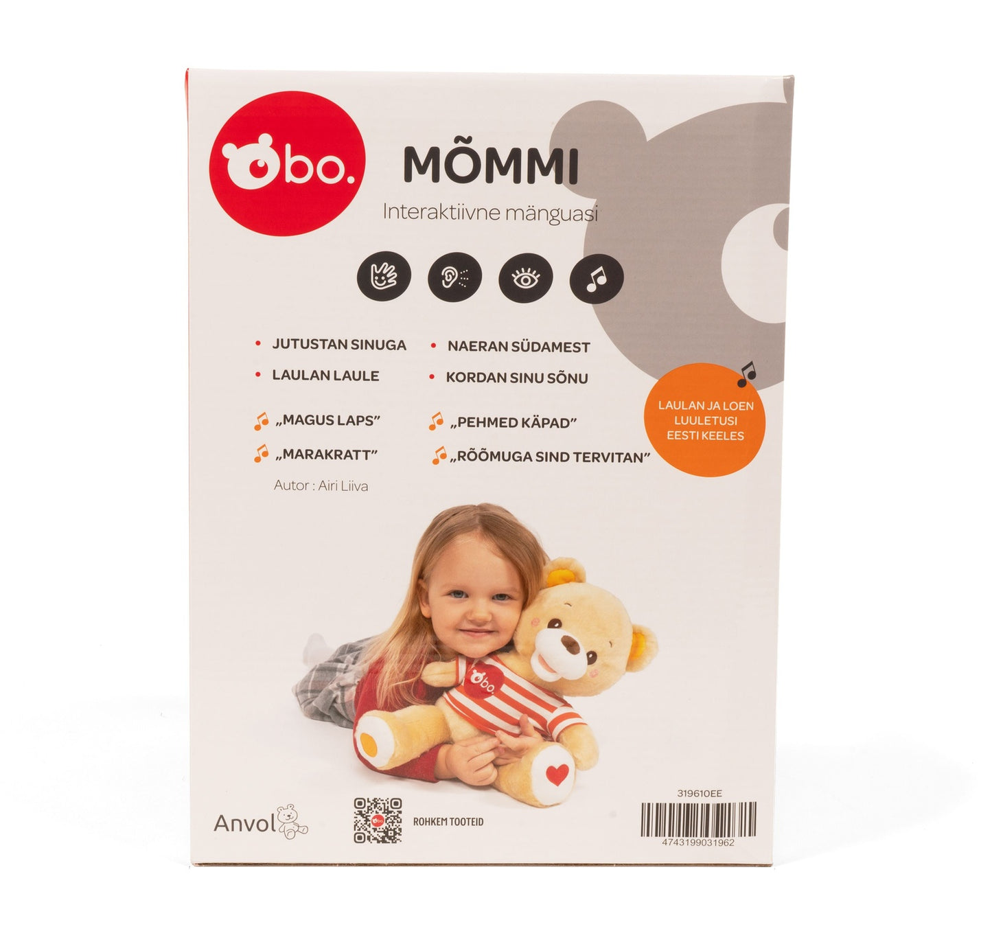 Bo. Interactive Toy Bear (In Estonian Lang.)
