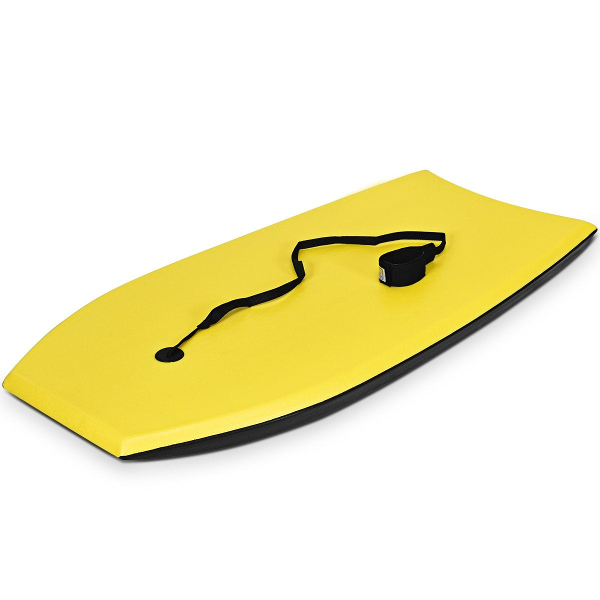 Bodyboard lightweight swimming board with EPS core & XPE surface for children & adults 106cm yellow