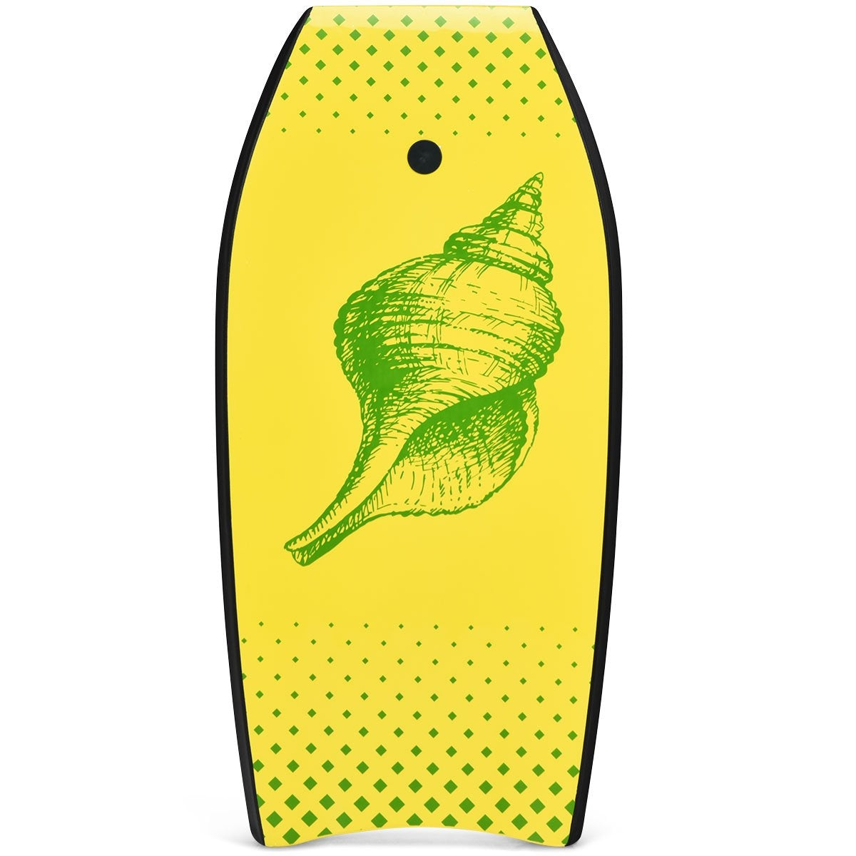 Bodyboard lightweight swimming board with EPS core & XPE surface for children & adults 106cm yellow
