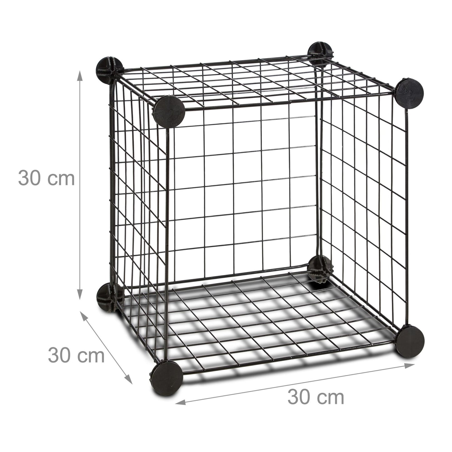 Bolt-free shelves in wire mesh 9 compartments