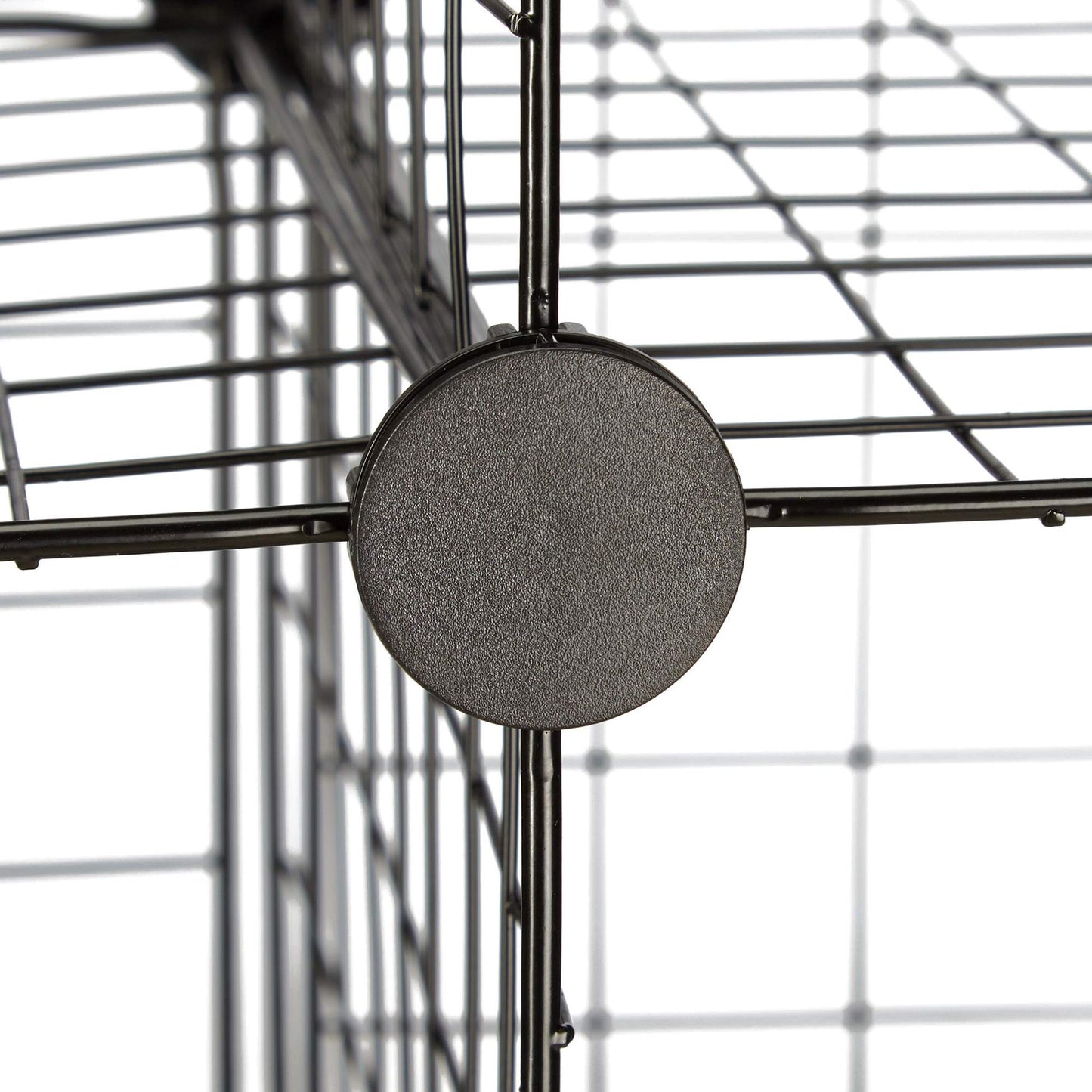 Bolt-free shelves in wire mesh 9 compartments