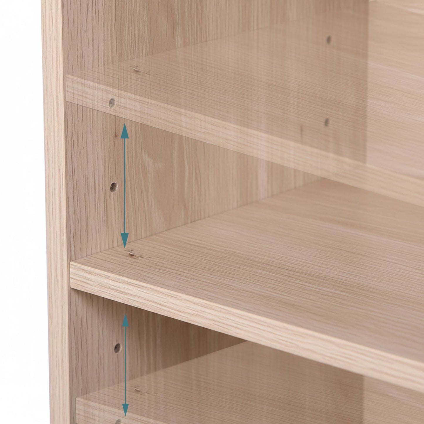 Bookcase with Adjustable Shelves, Freestanding
