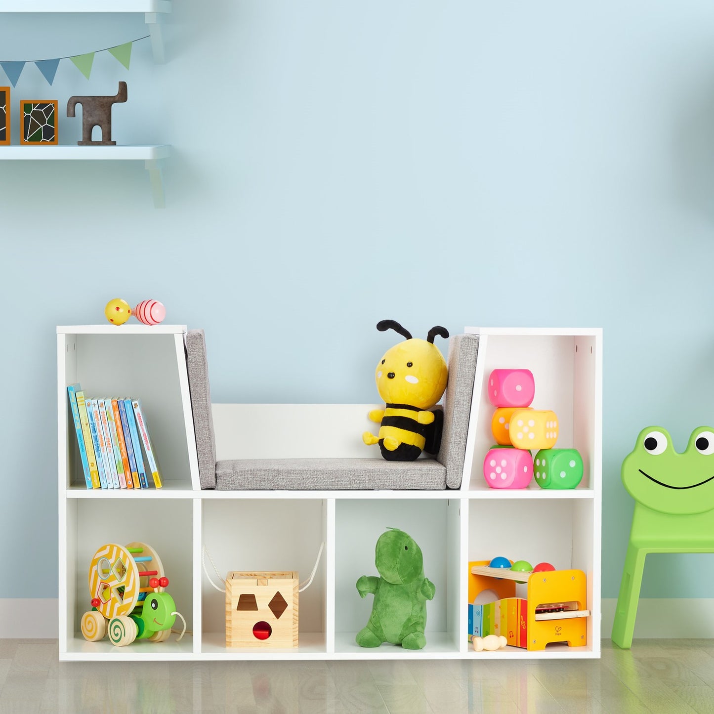 Bookcase with Seat Cushion
