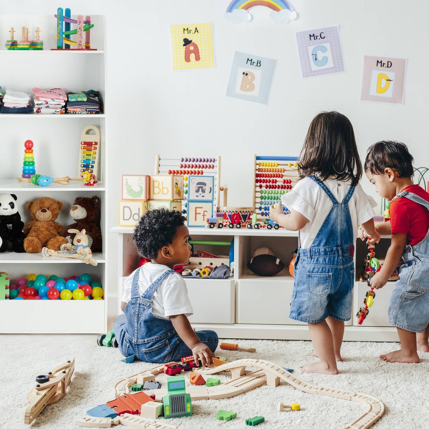 Bookshelf Children white
