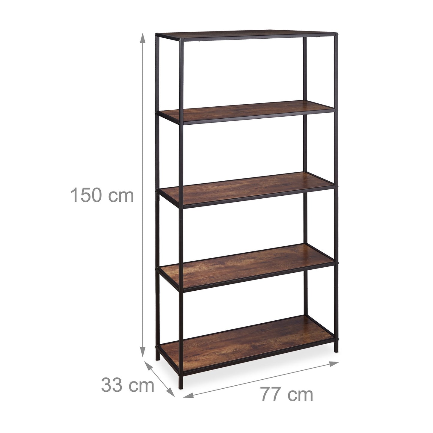 Bookshelf Vintage Wood Look