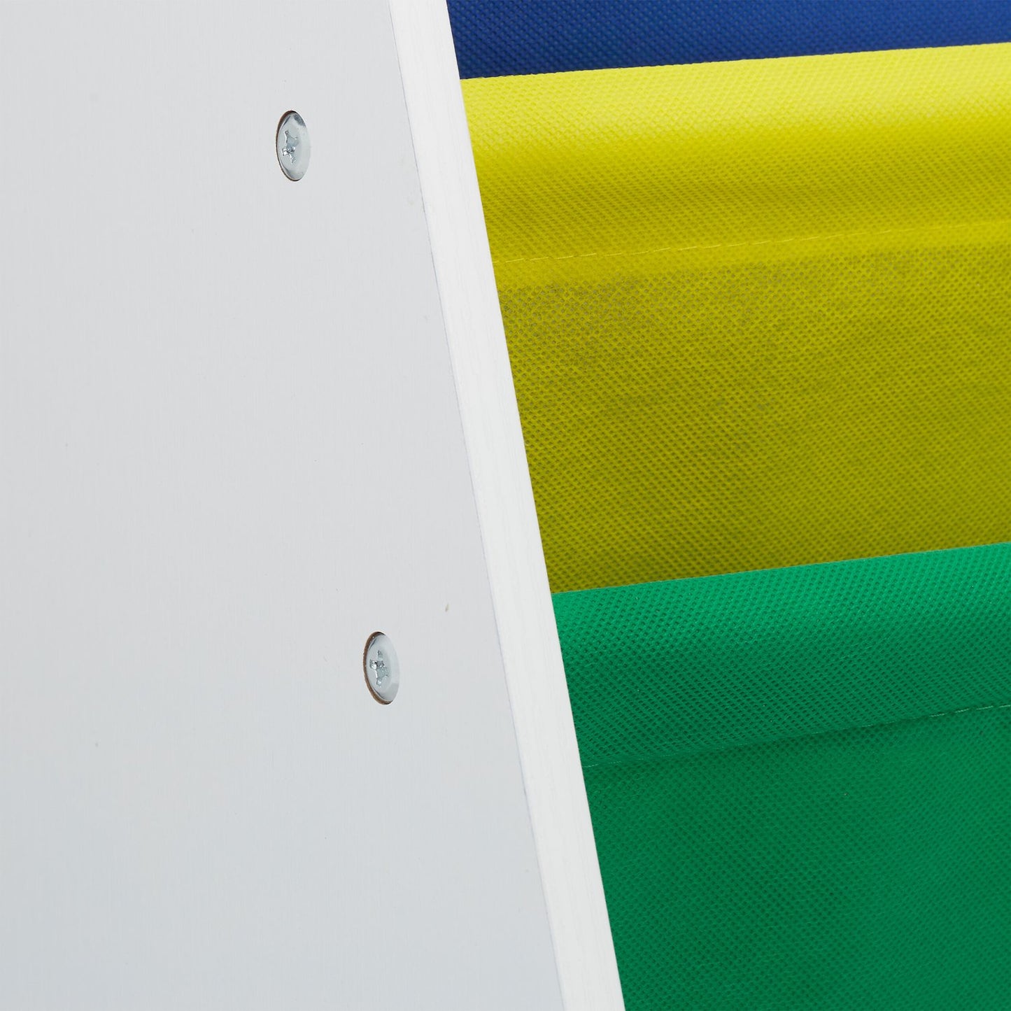 Bookshelf for children with fabric compartment