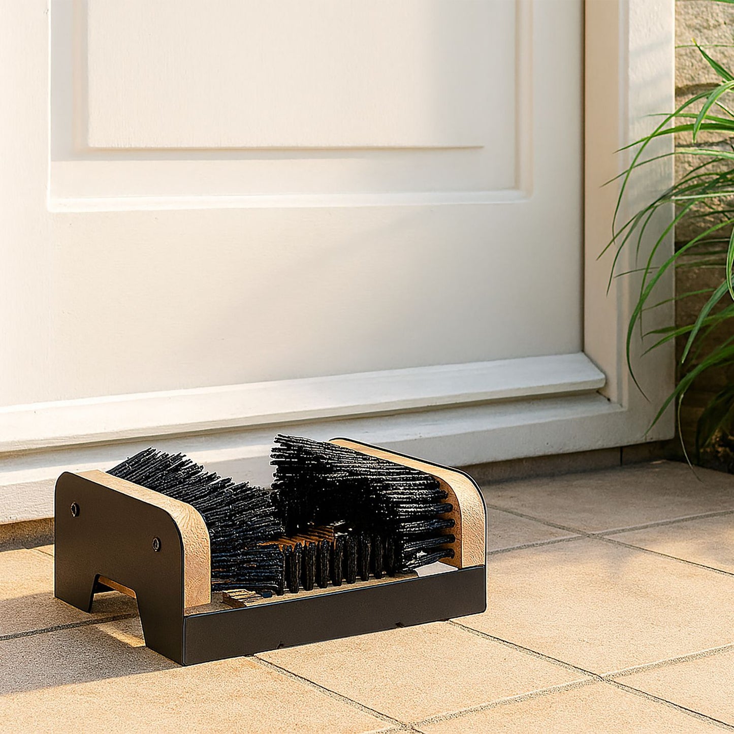 Boot Scraper with All-Round Brushes for Outdoor Cleaning