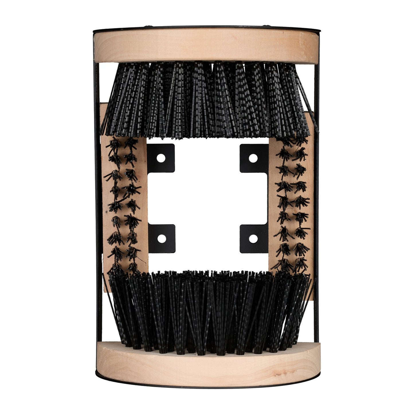 Boot Scraper with Triple-Sided Cleaning Brushes