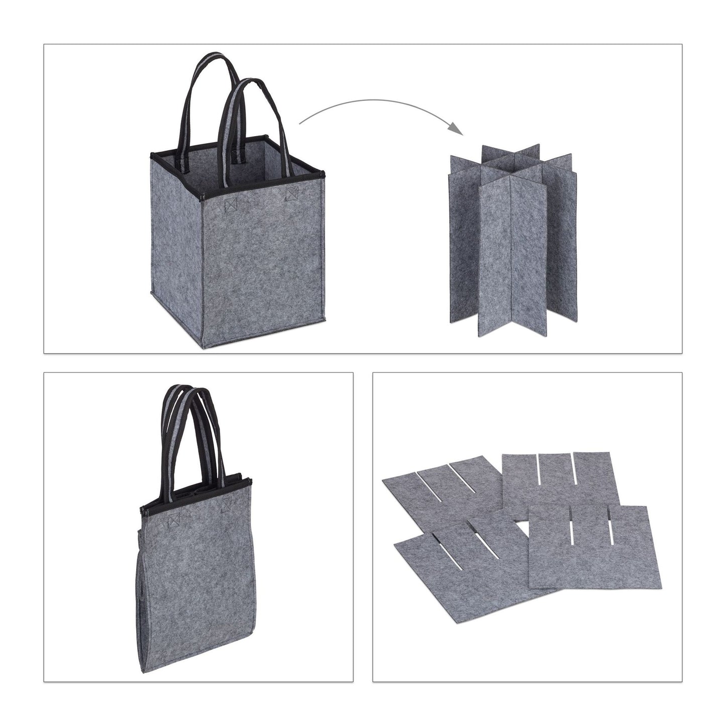 Bottle bag for 9 bottles Felt