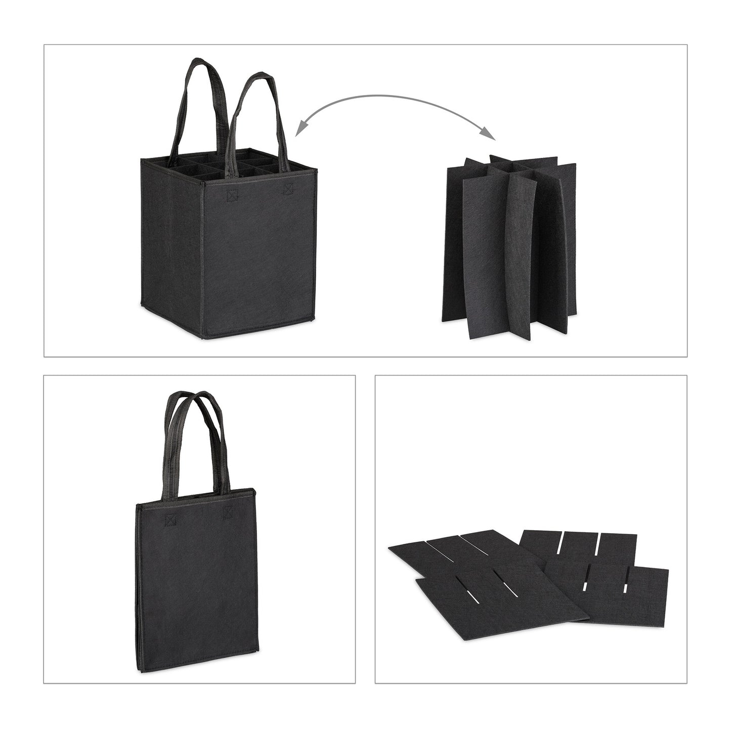 Bottle bag for 9 bottles Felt