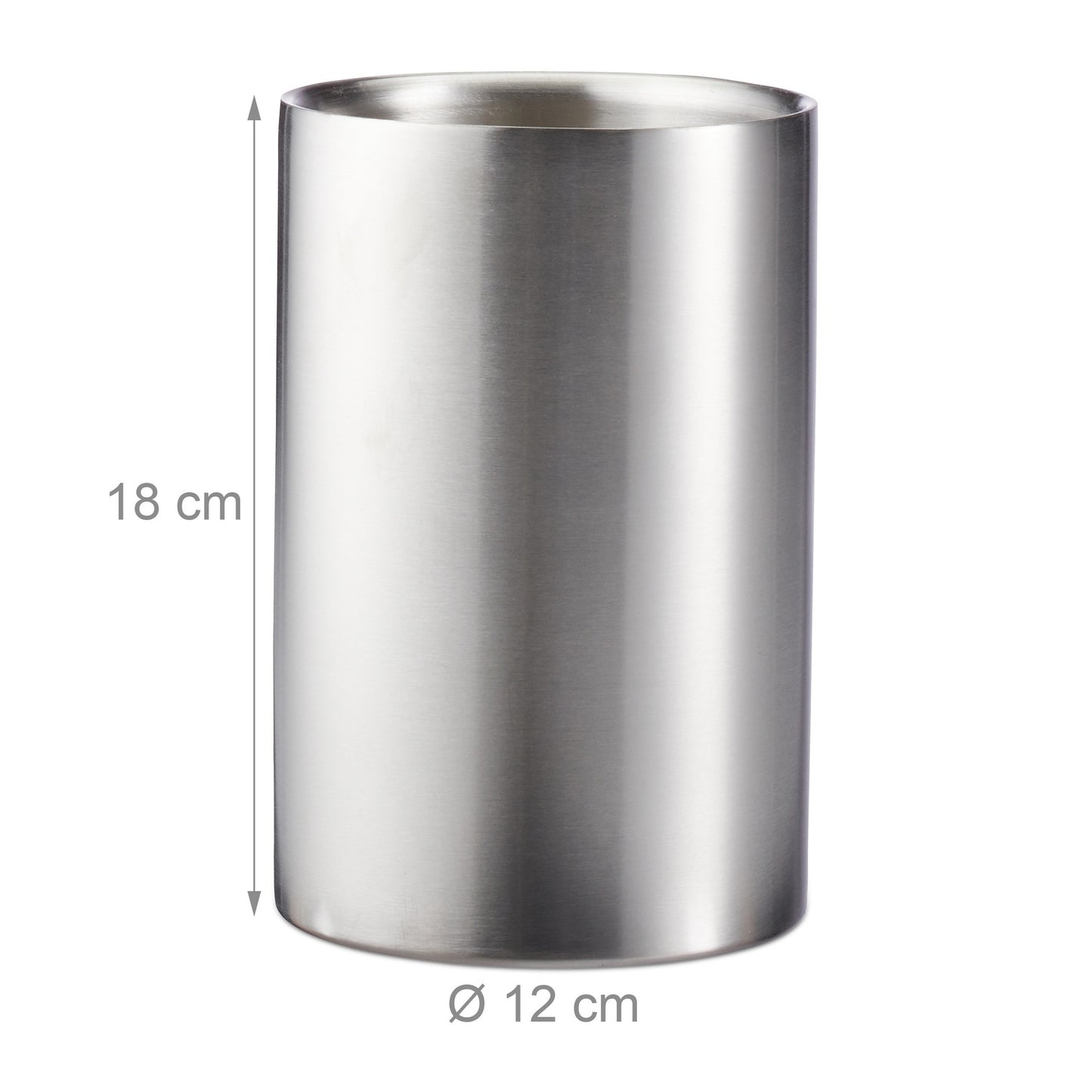 Bottle cooler in stainless steel