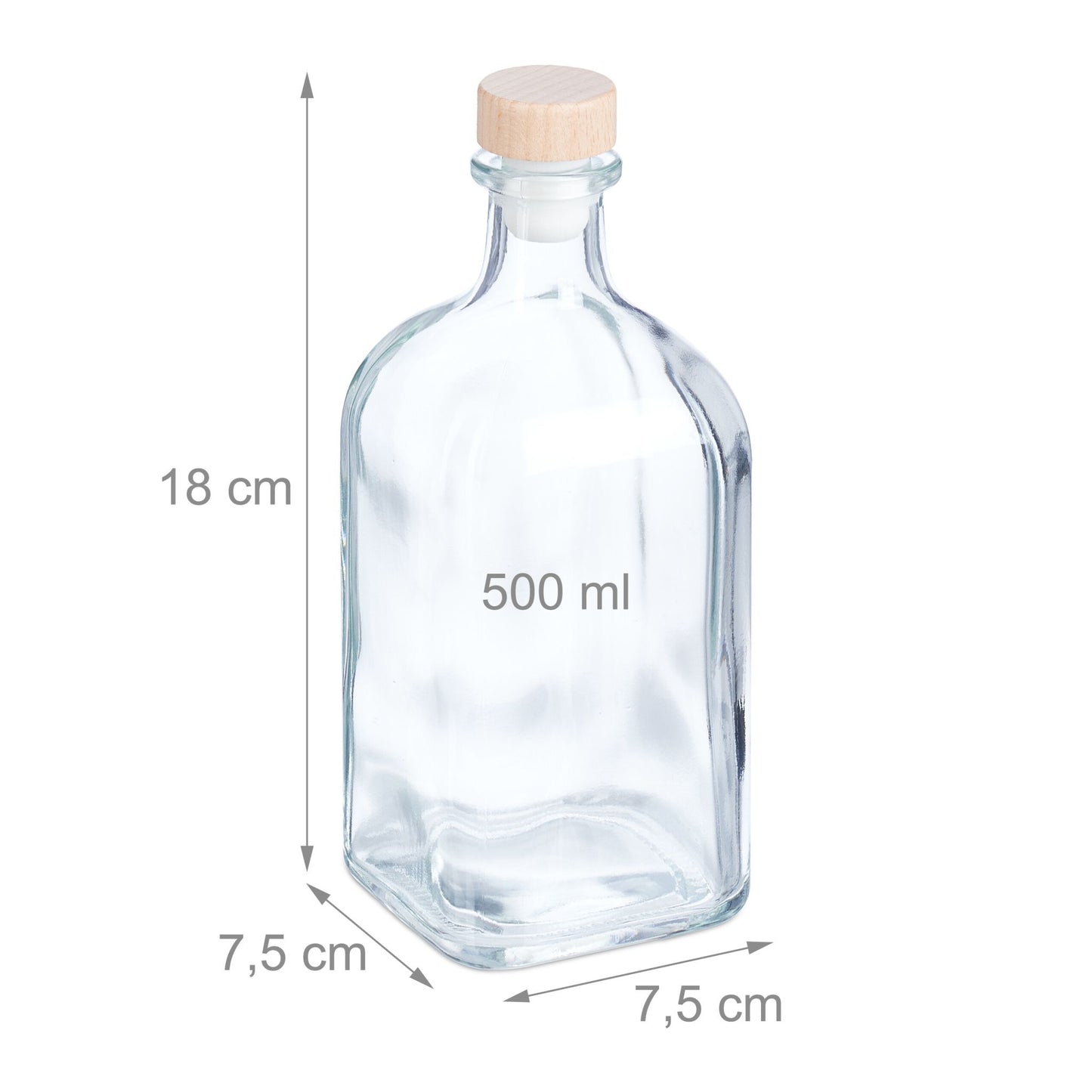 Bottles for refilling 6-pack 500 ml