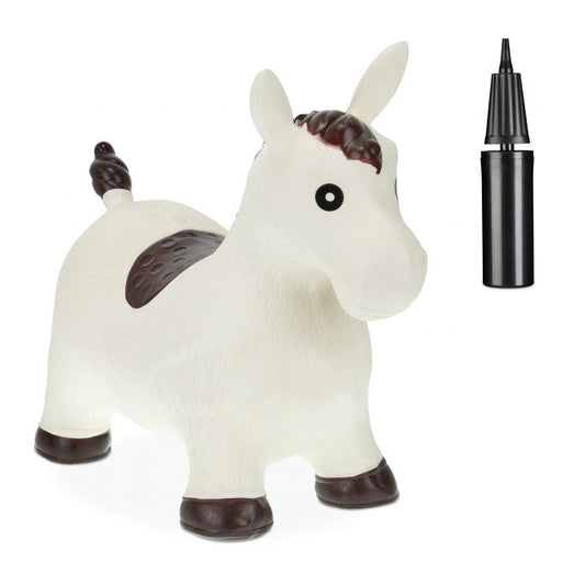 Bouncing animal Horse in white