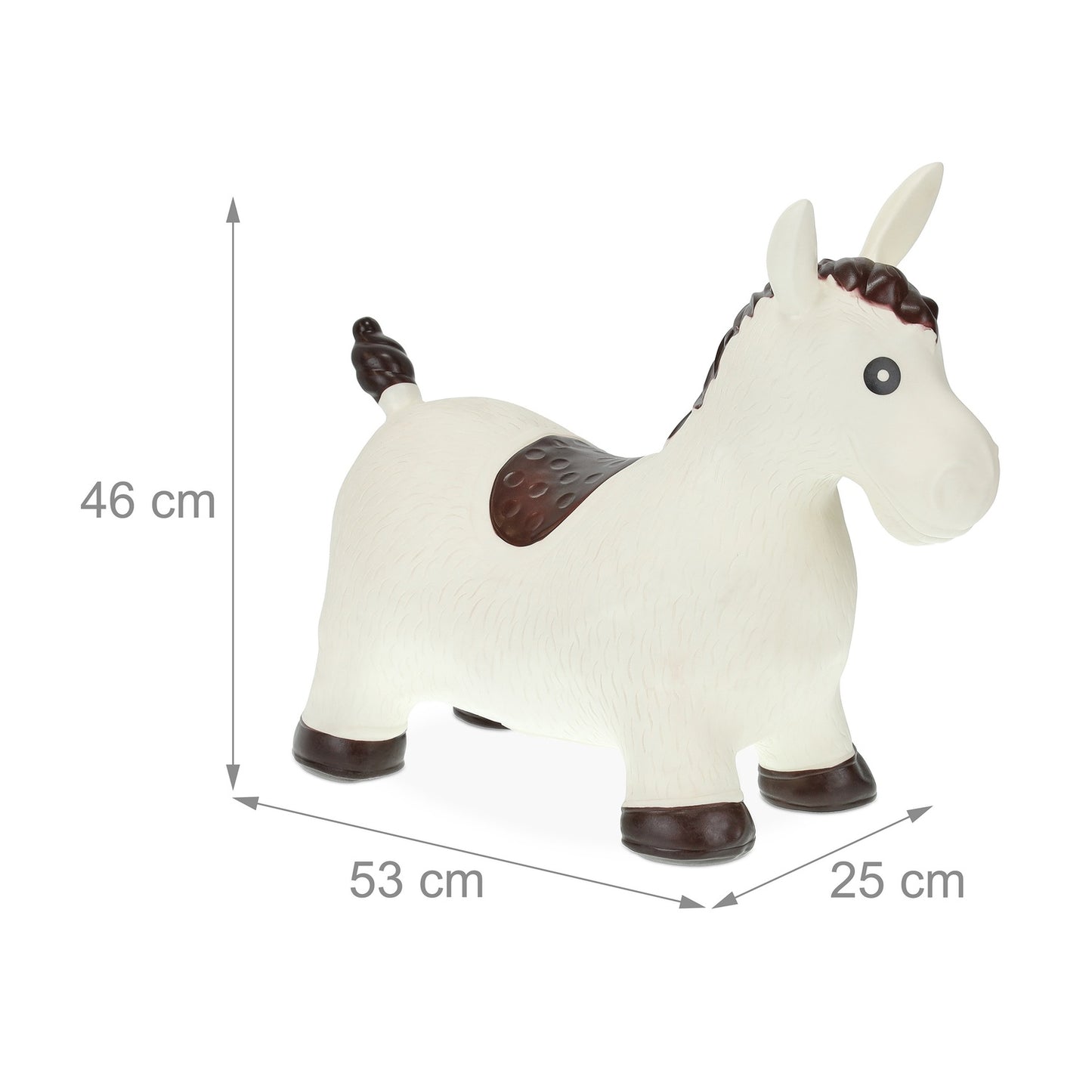 Bouncing animal Horse in white