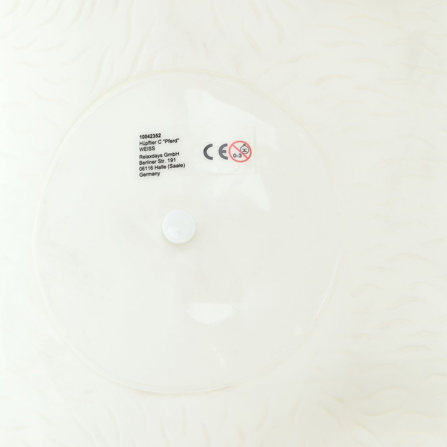 Bouncing animal Horse in white