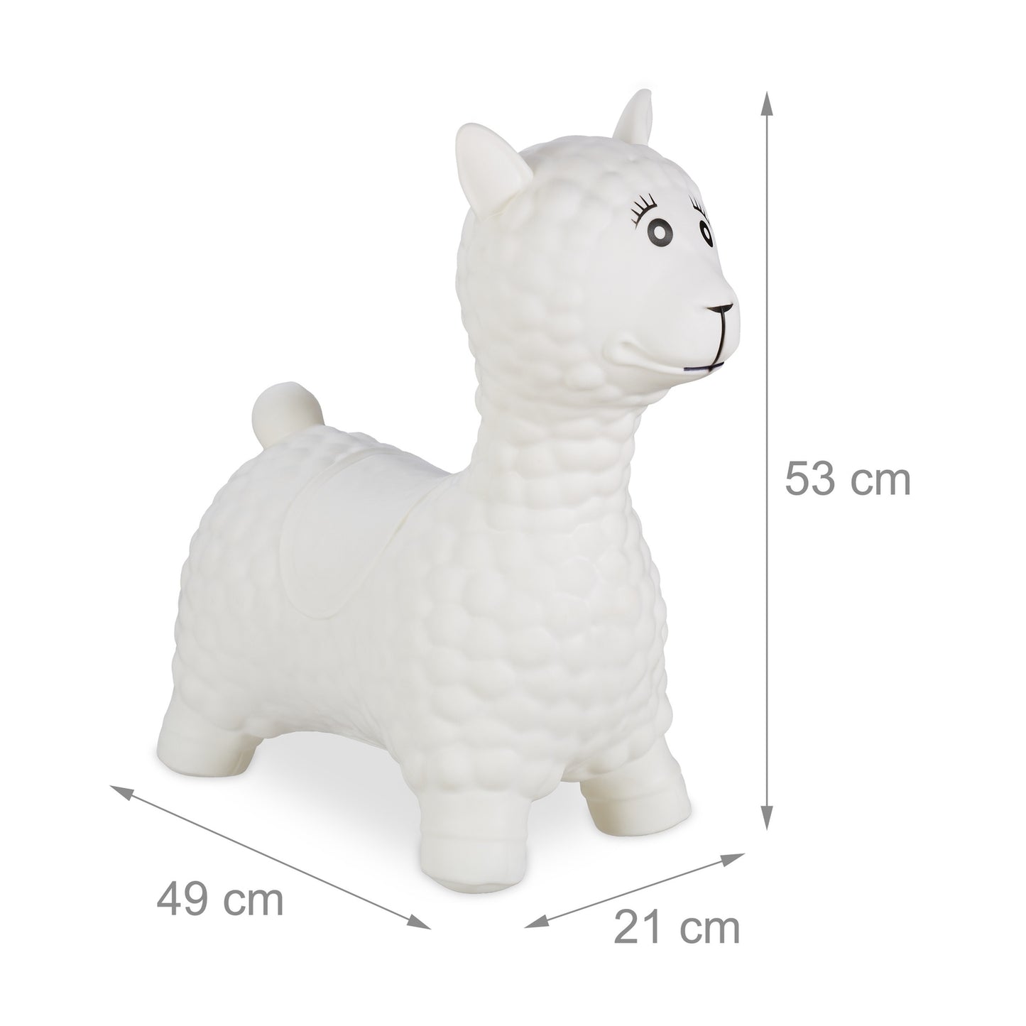 Bouncy Animal Llama in cream white