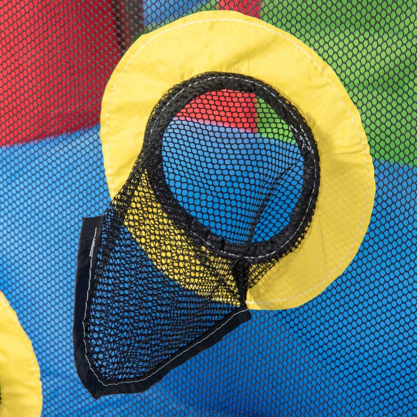 Inflatable water playground with slide and trampoline, 390x300x197 cm