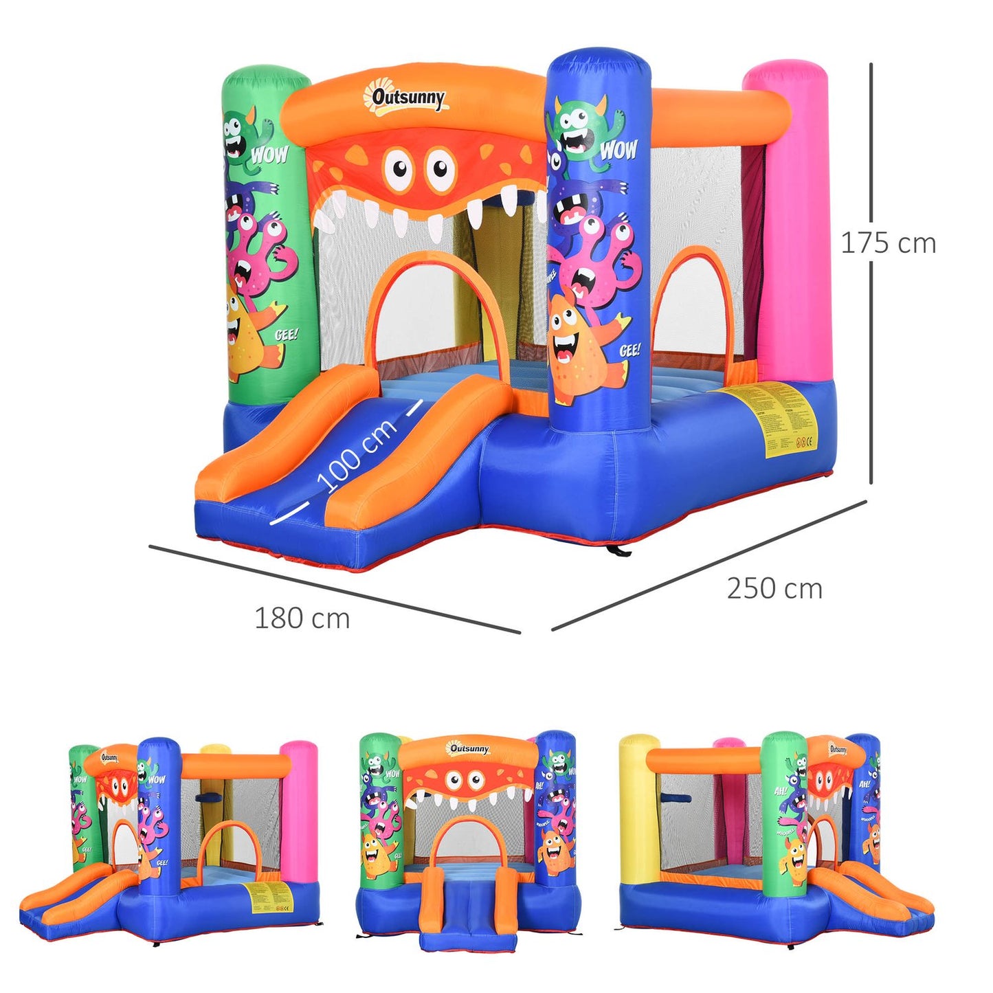 Kids Water Park Bouncy castle with slide, ages 3+