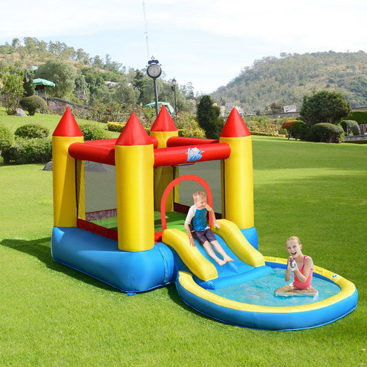 Bouncy castle inflatable jumping castle water park with slide 365 x 200 x 190 cm