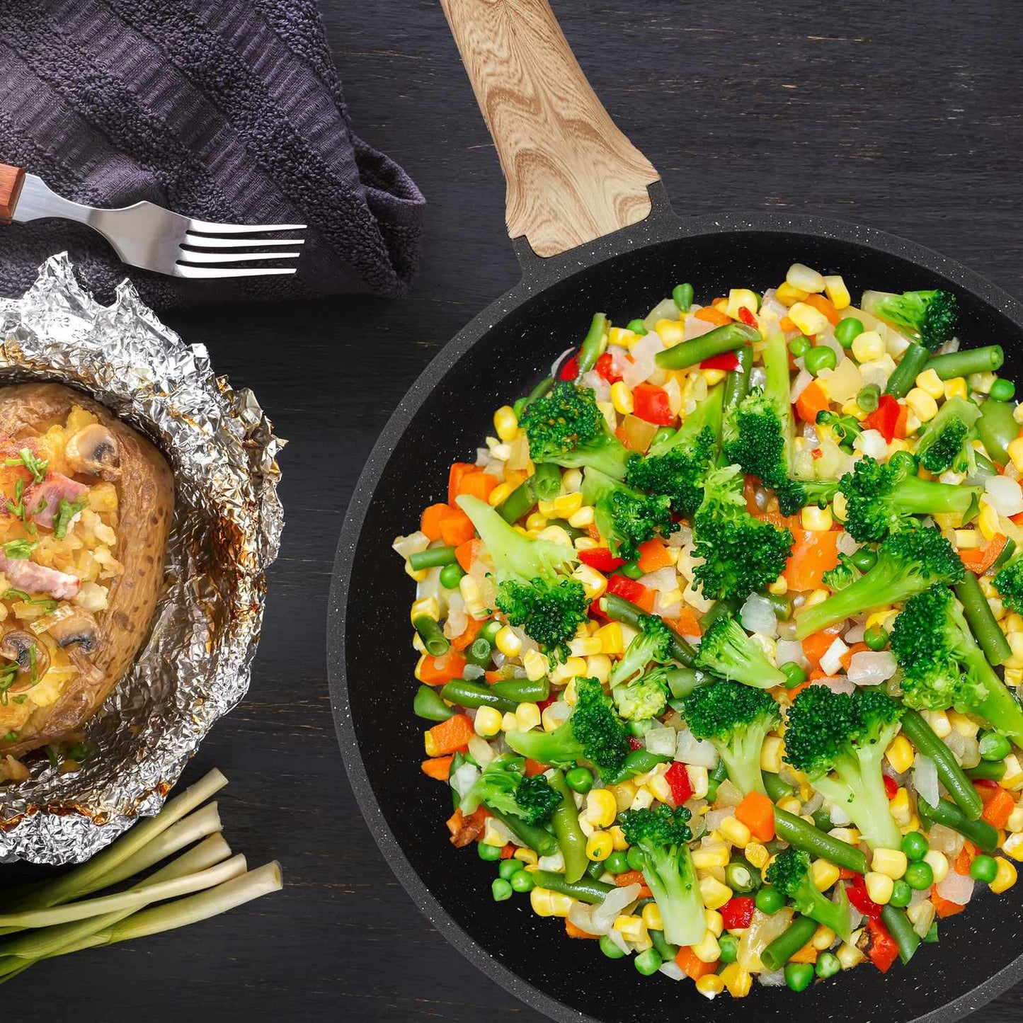 Braising Pan with Lid, Non-Stick, Induction Safe