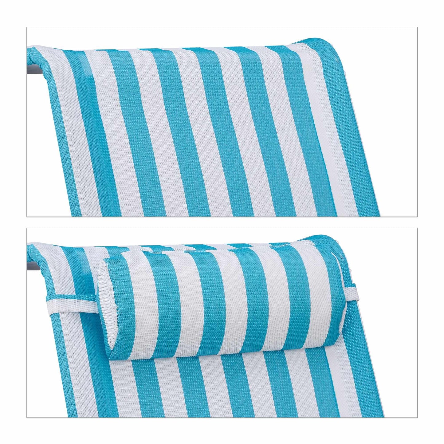 Brass chair with neck pillow - foldable