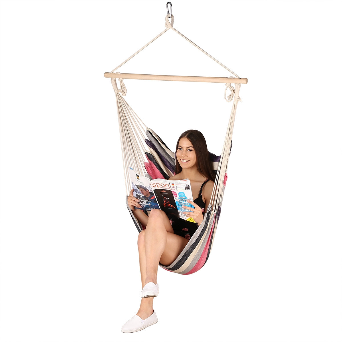 Brazilian Hammock Chair, Pink – Indoor/Outdoor Use