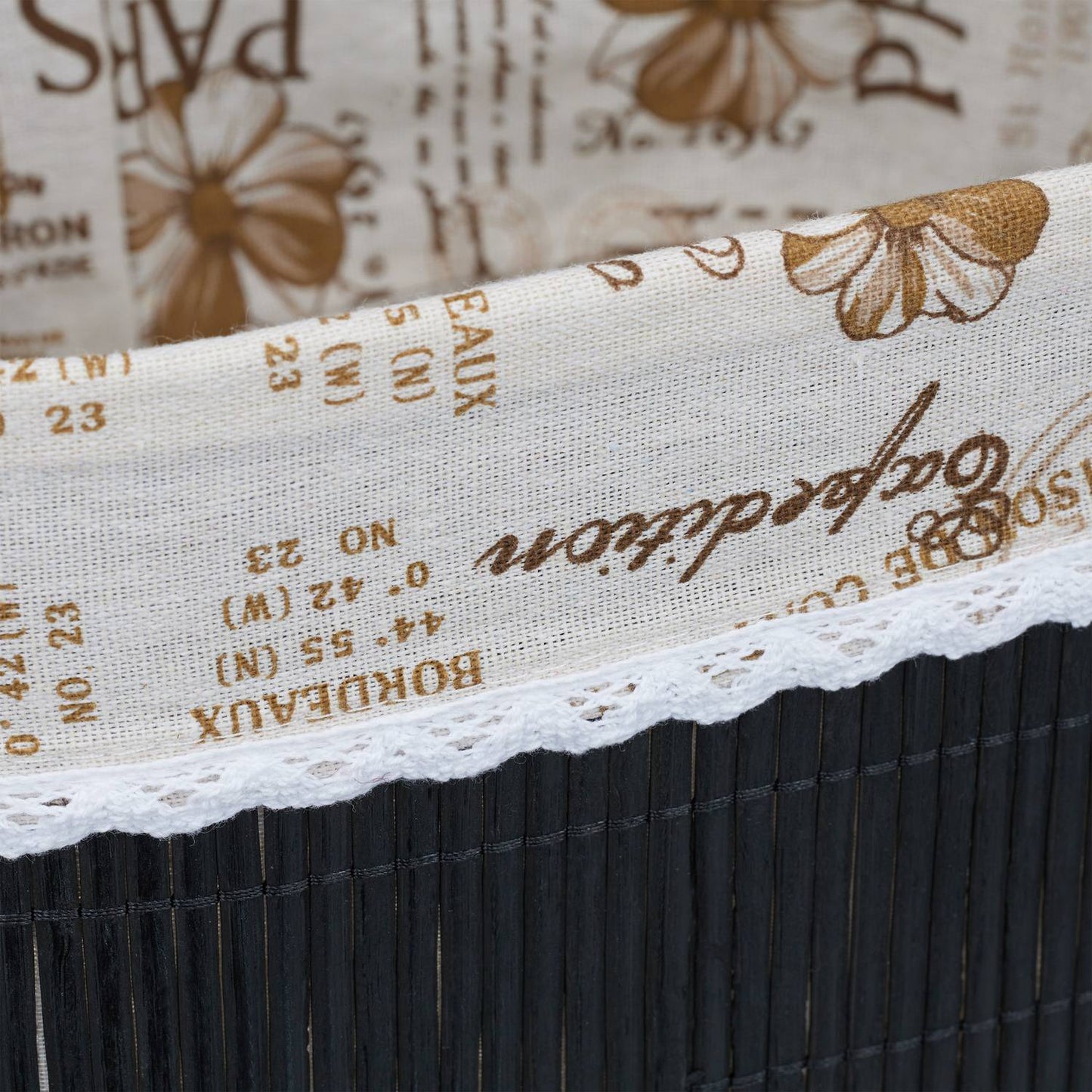Bread basket Paris in black