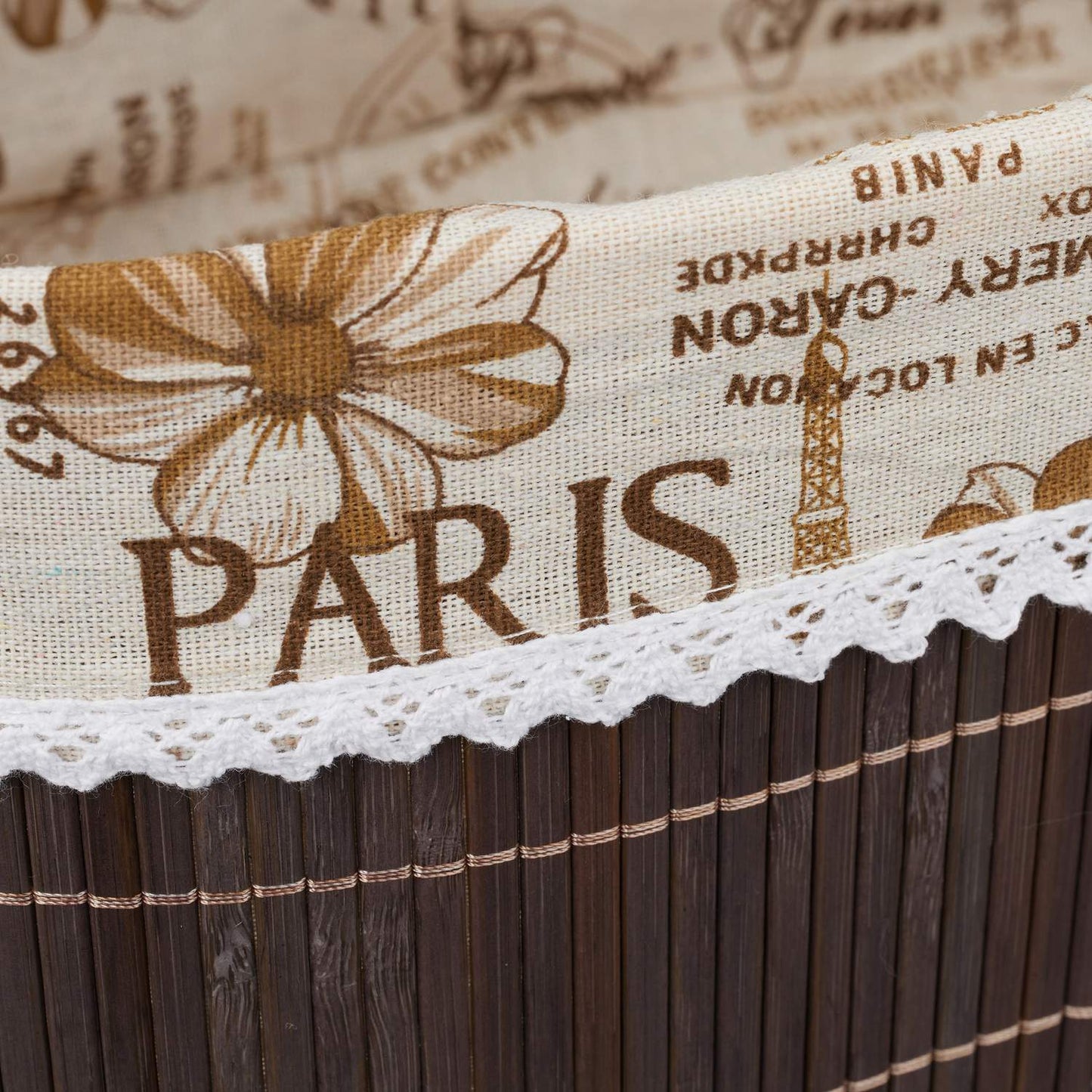 Bread basket Paris in brown