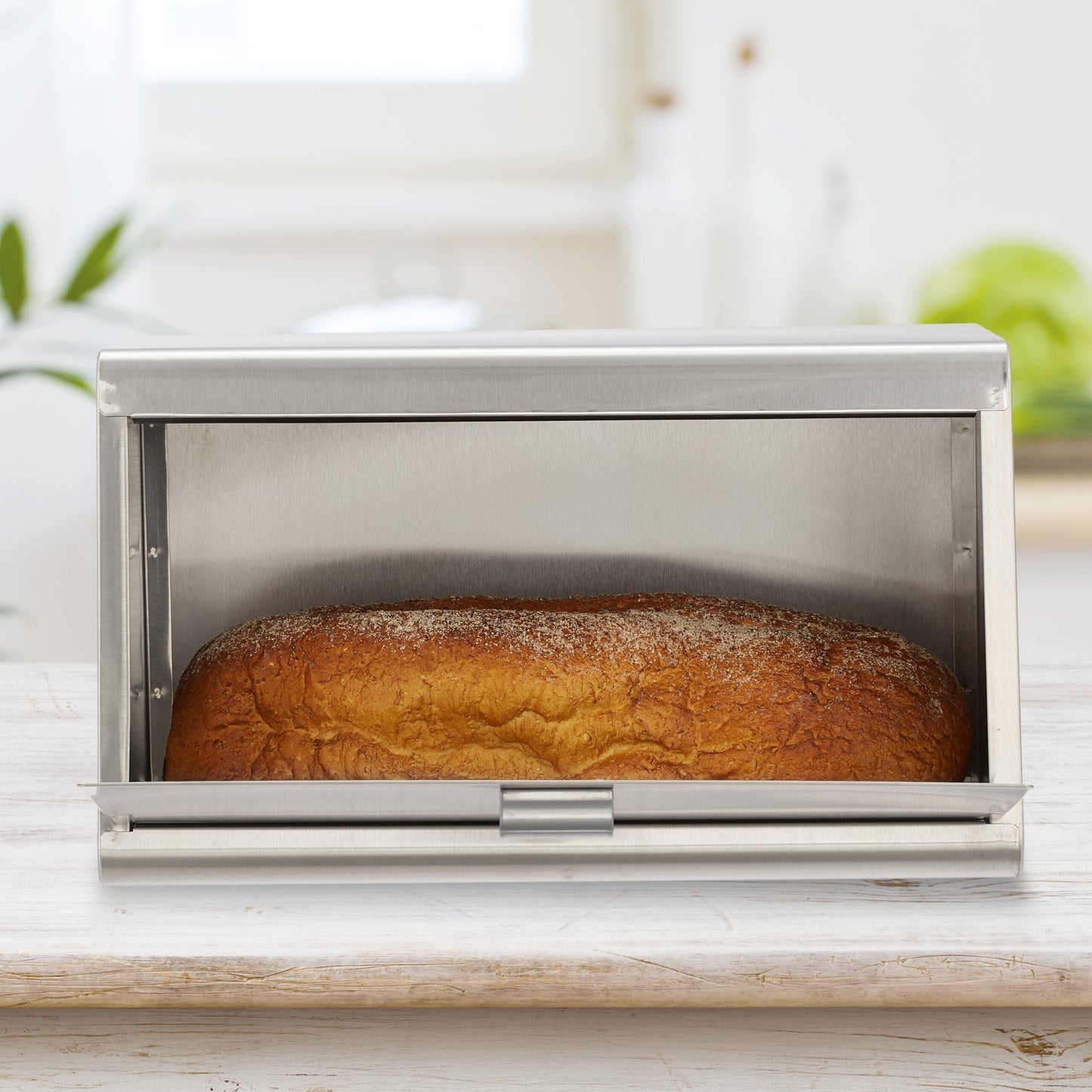 Bread basket in stainless steel