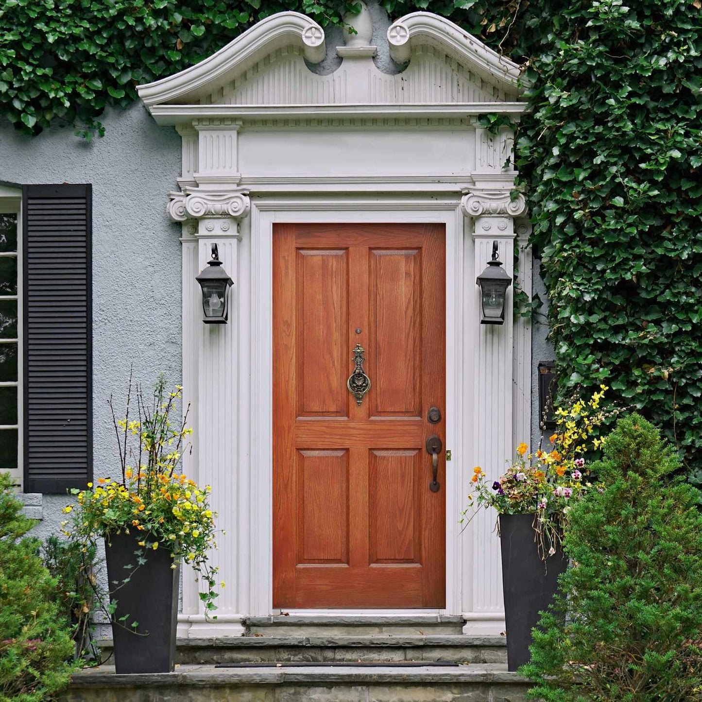 Bronze colored door knocker
