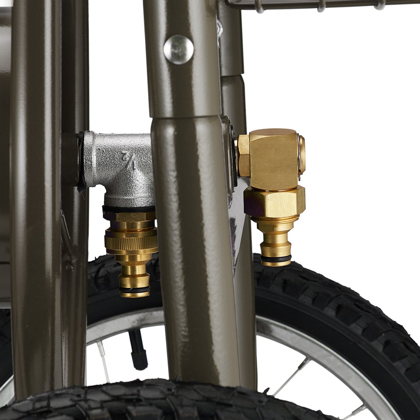 Brown Hose Trolley with Basket