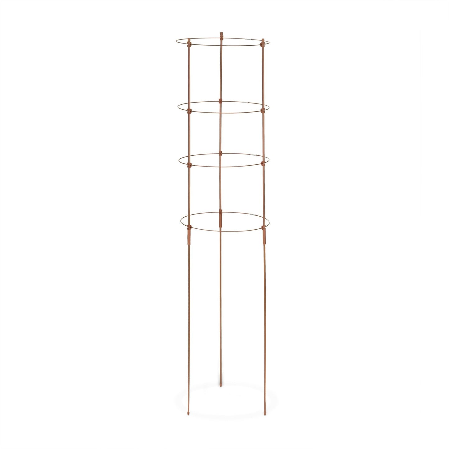 Brown Plant Supports with Rings, 120 cm