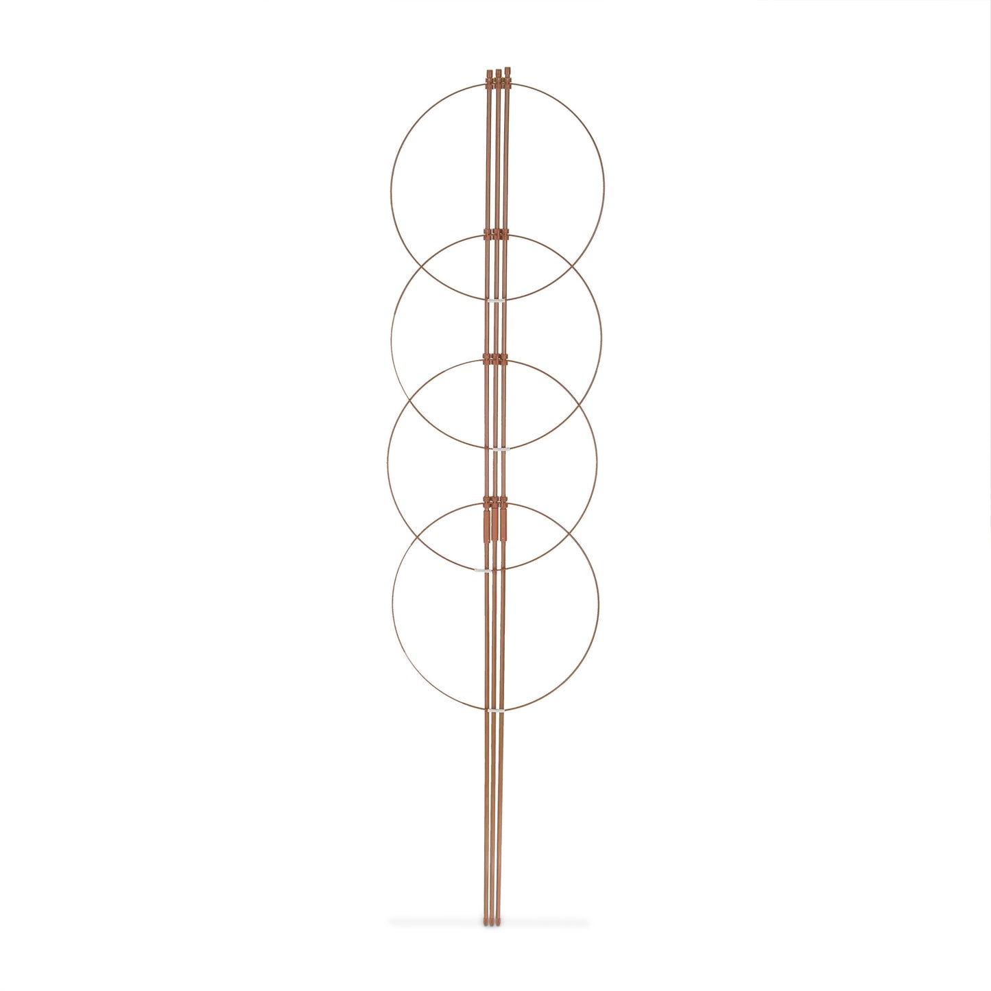 Brown Plant Supports with Rings, 120 cm