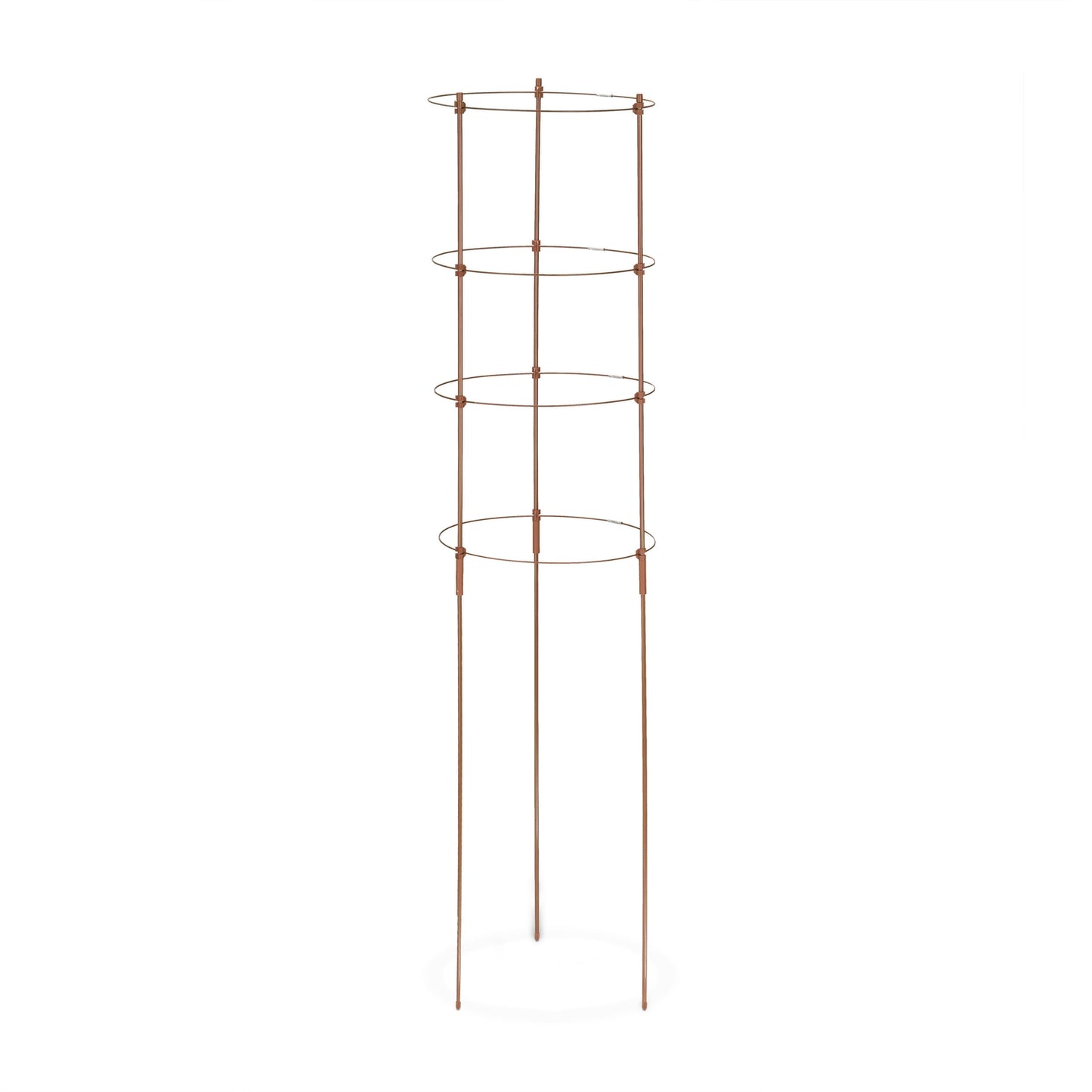 Brown Plant Supports with Rings, 120 cm