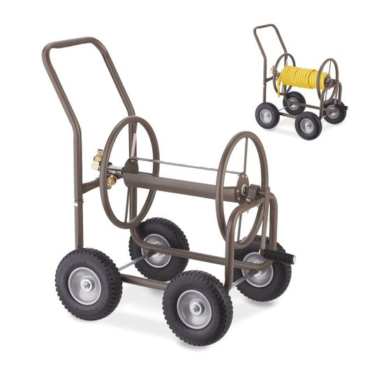 Brown Steel Hose Trolley