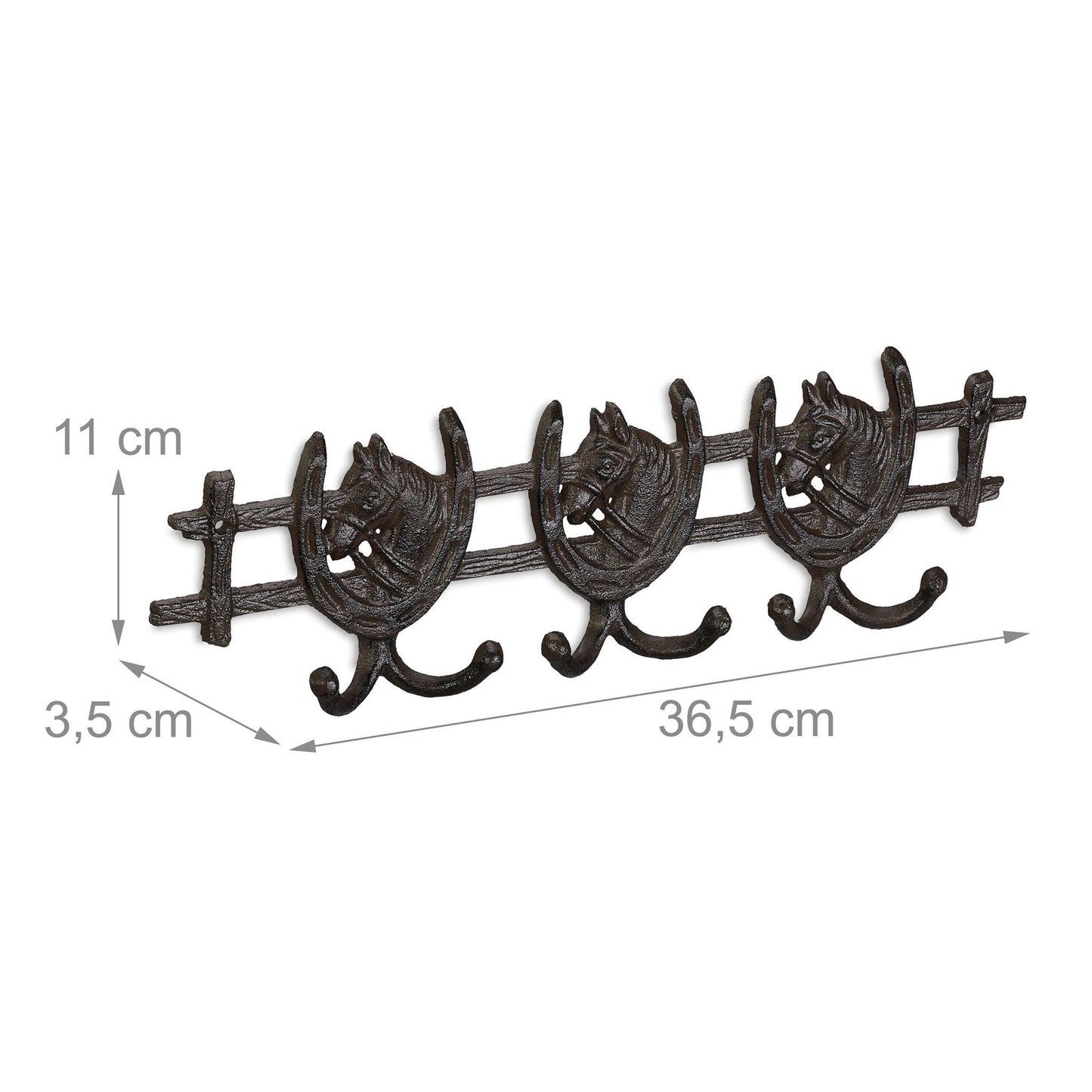 Brown coat hanger in horse design