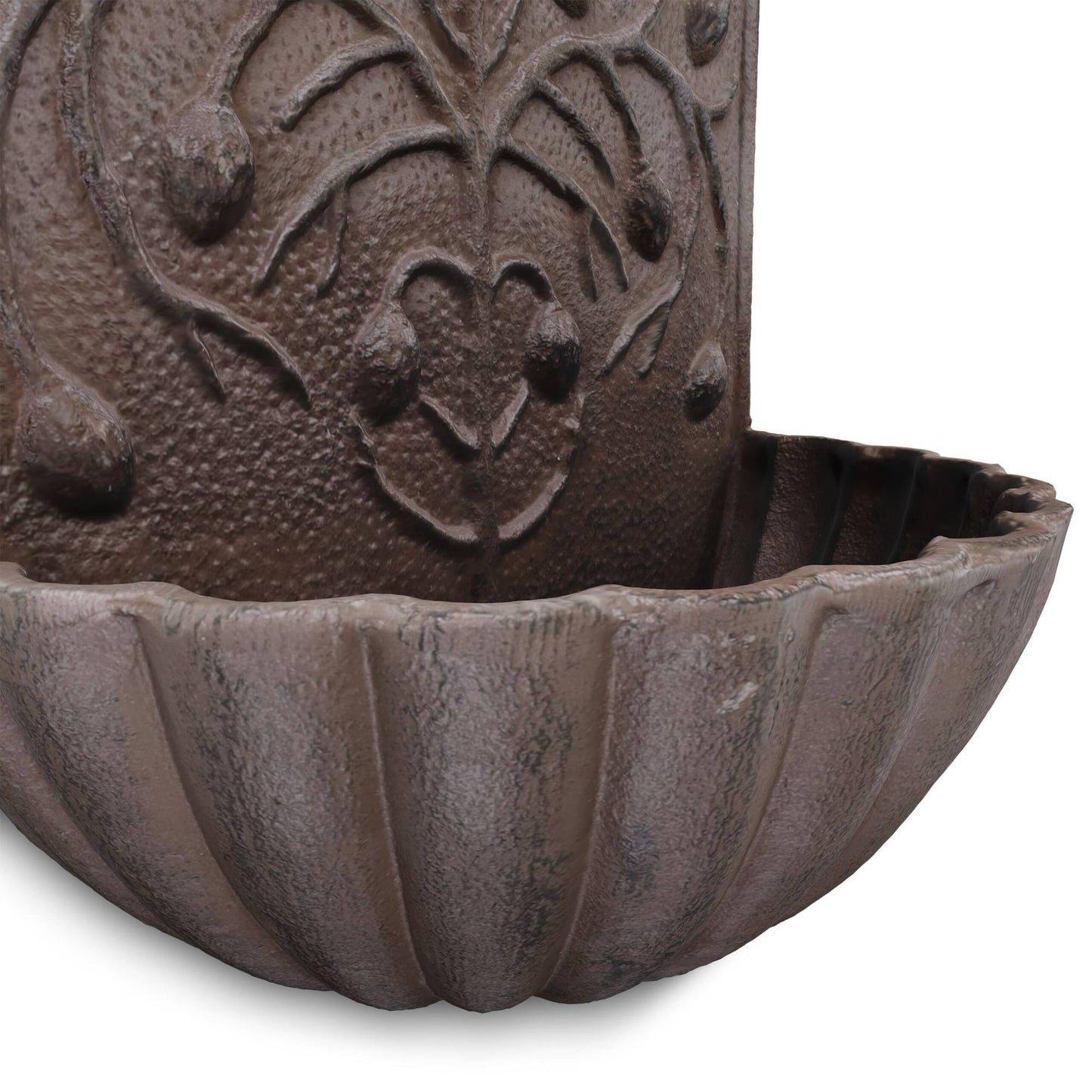 Brown wall fountain