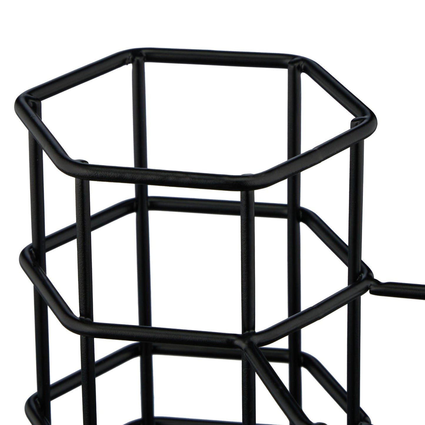 Brush holder with 3 compartments