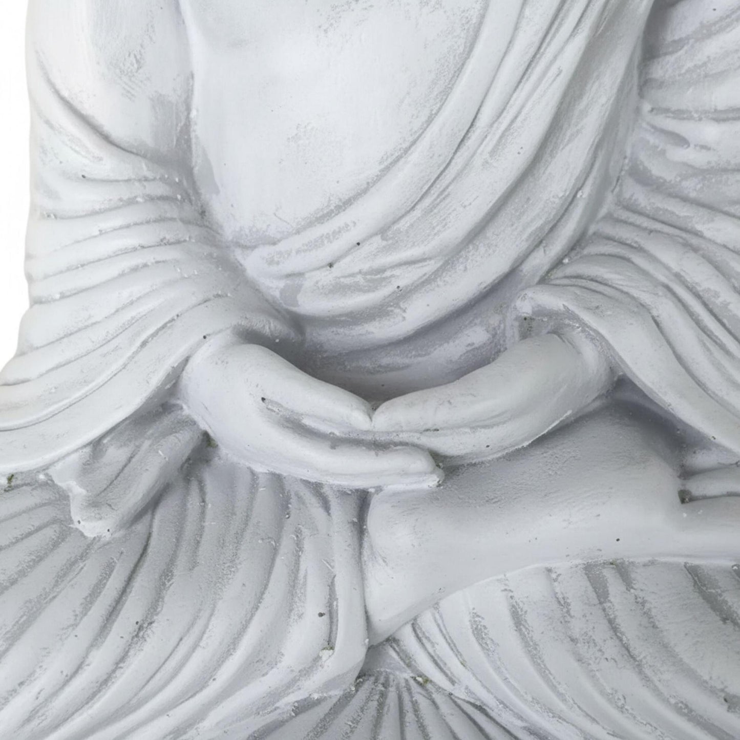 Buddha Statue, 42cm, Stone-Effect, Weatherproof