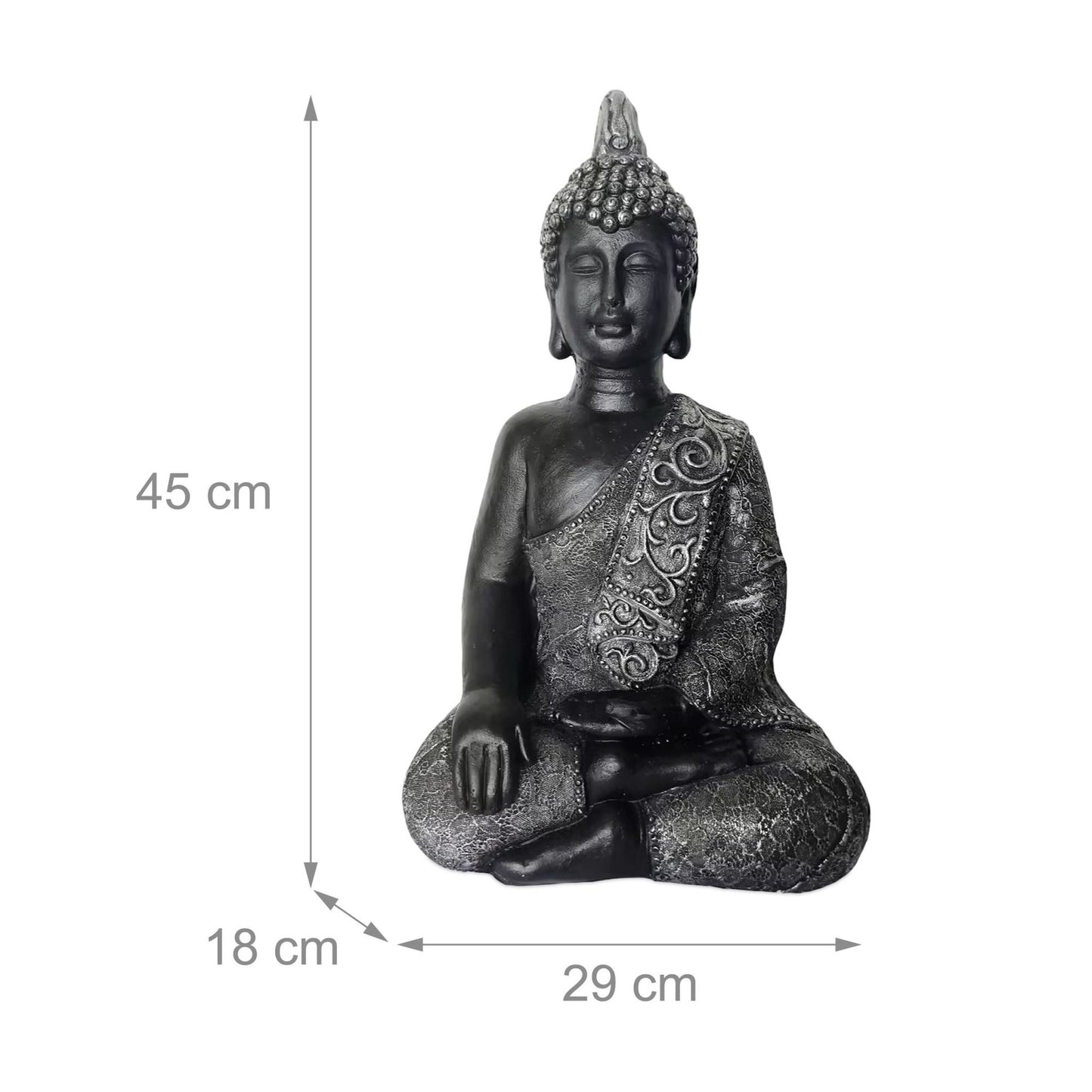 Buddha Statue 45cm – Zen Indoor/Outdoor Decor