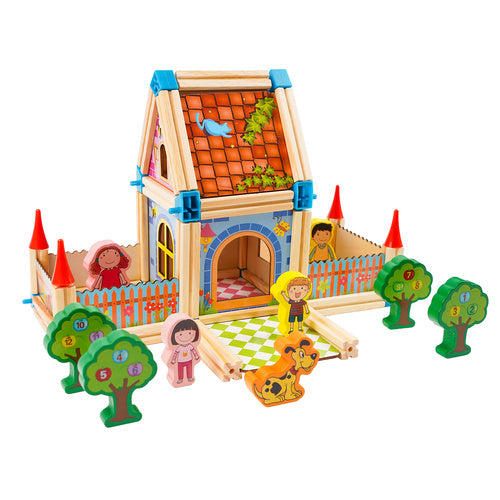 Building Blocks House Set, 268 Pieces, Ages 3+